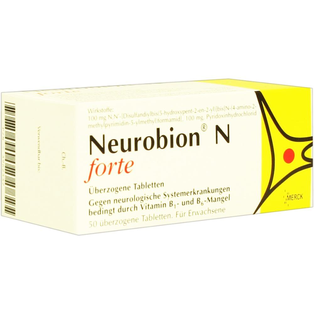 NEUROBION N forte überzogene Tabletten 50 St Überzogene Tabletten