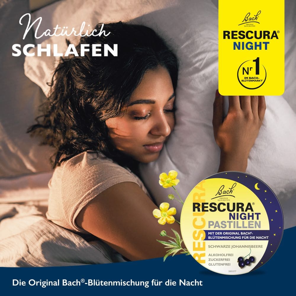 Bach RESCURA NIGHT PASTILLEN schwarze Johannisbeere 50 g Pastillen
