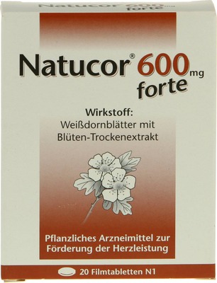Natucor 600mg forte 20 St Filmtabletten