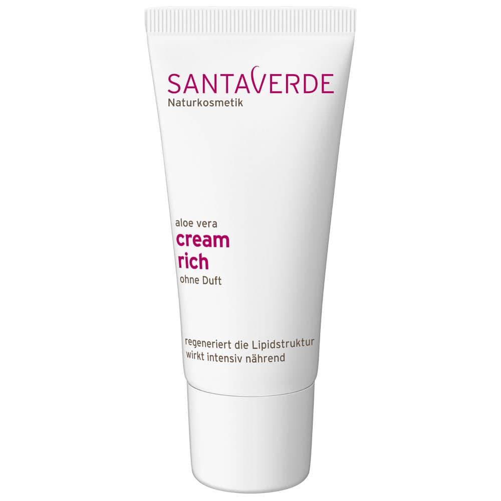 SANTA VERDE cream rich aloe vera ohne Duft 30 ml Creme