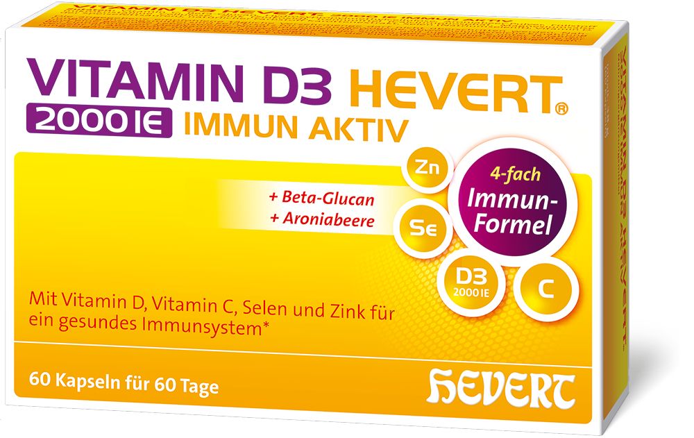 VITAMIN D3 HEVERT 2000IE IMMUN AKTIV  60 St Kapseln