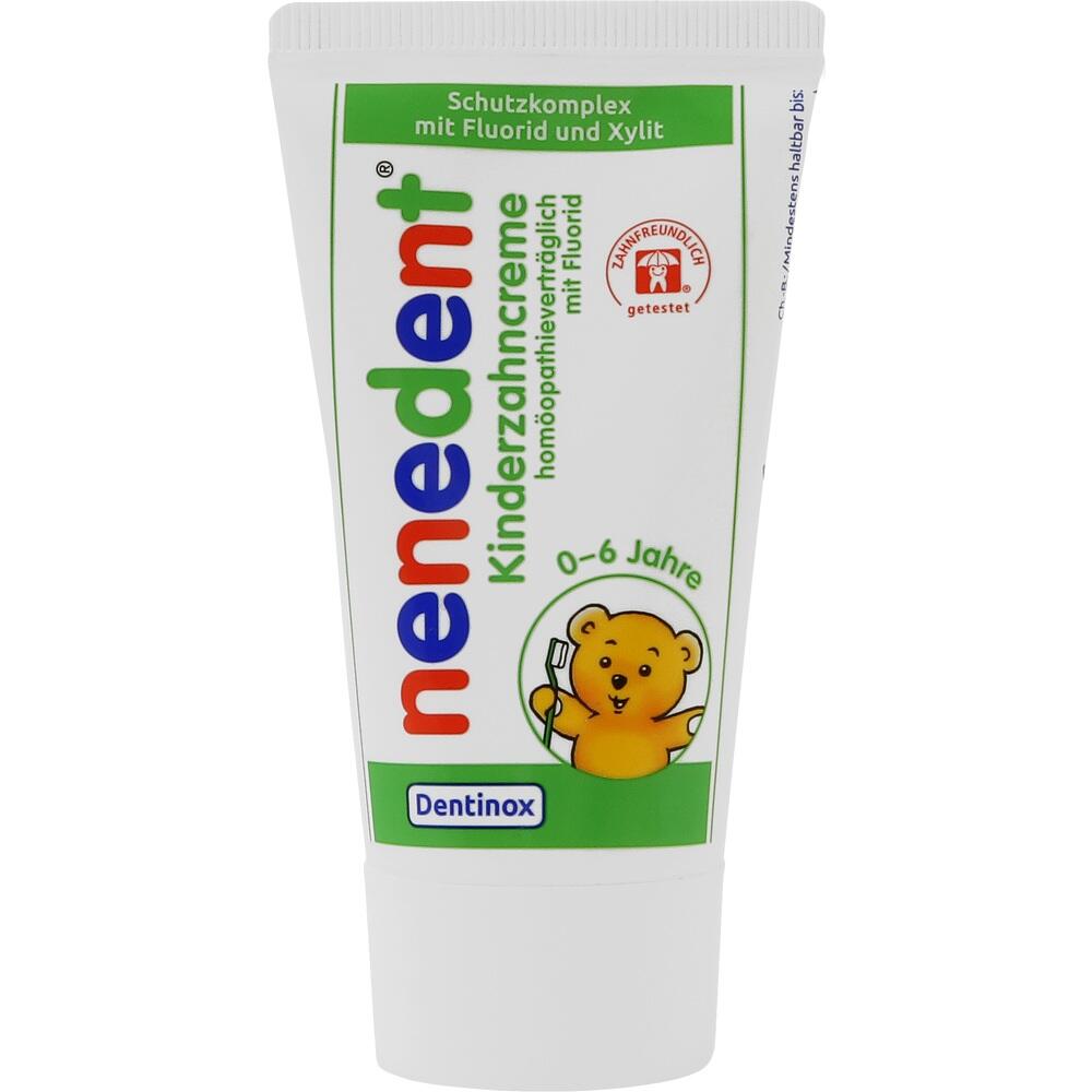 Dentinox nenedent Kinderzahncreme homöopathieverträglich mit Fluorid 50 ml Zahncreme