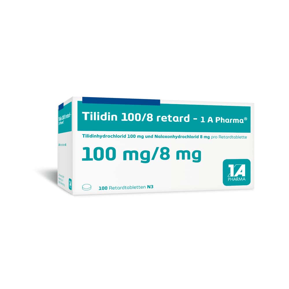 Tilidin 100/8 retard-1A Pharma 100 St Retard-Tabletten