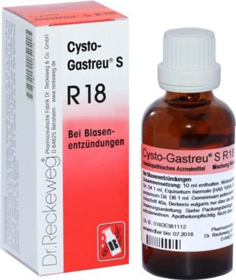 CYSTO GASTREU S R 18 Tropfen zum Einnehmen 50 ml Mischung