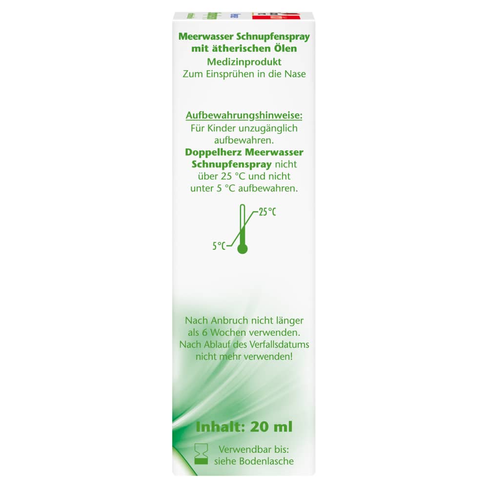 Doppelherz aktiv Meerwasser Schnupfenspray 20 ml Spray
