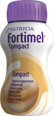 Fortimel Compact 2.4 Trinknahrung Cappuccino 4X125 ml Flüssigkeit