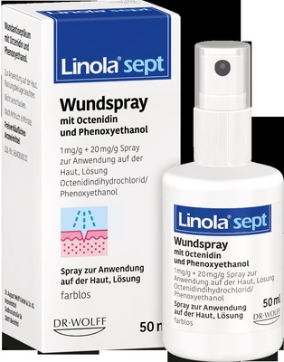 Linola sept Wundspray - Desinfektion bei Wunden 50 ml Lösung