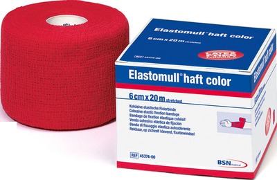 ELASTOMULL haft color 10 cmx20 m Fixierb.rot 1 St Binden