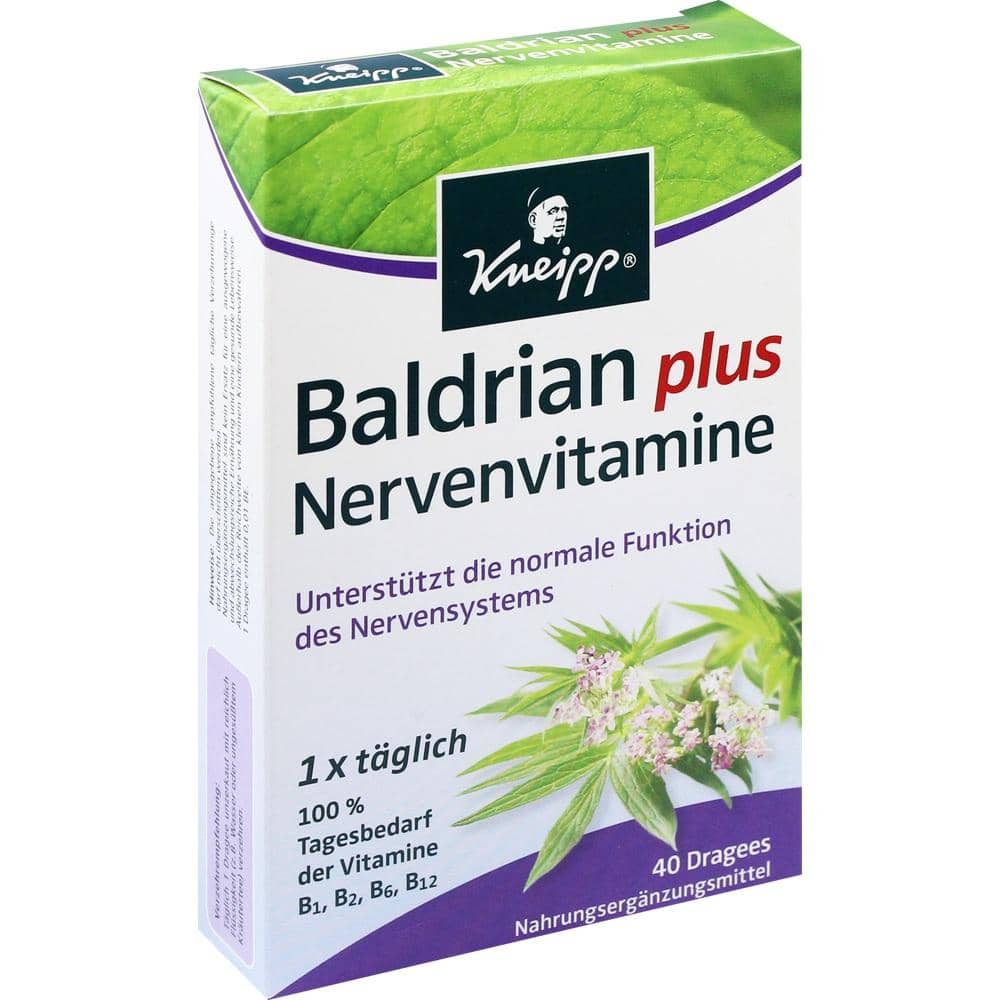 Kneipp Baldrian plus Nervenvitamine 40 St Dragees