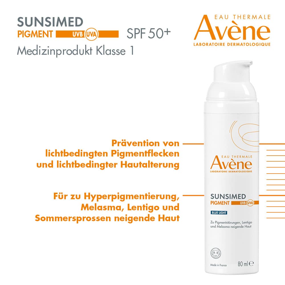 Avène SUNSIMED PIGMENT BLUE LIGHT 80 ml Emulsion