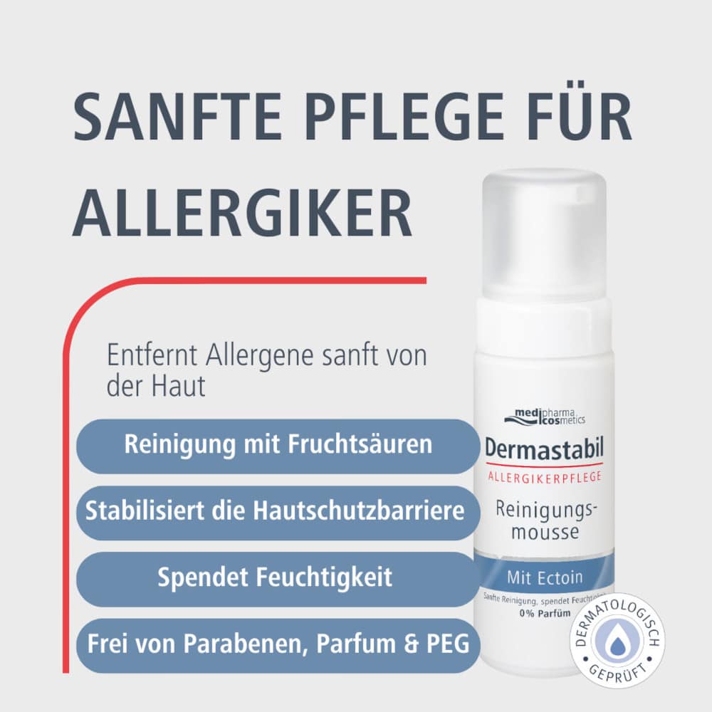 Dermastabil Allergikerpflege Reinigungsmousse 150 ml Schaum