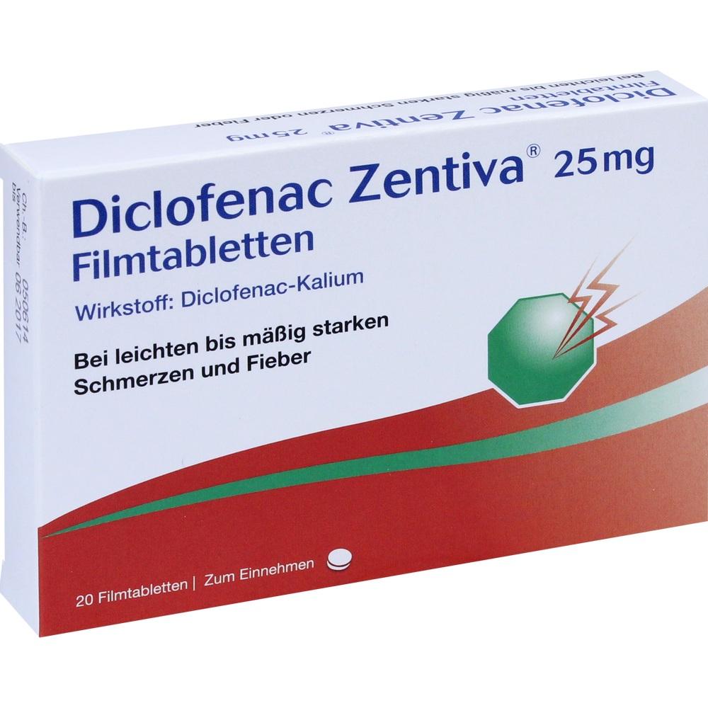 Diclofenac Zentiva 25mg 20 St Filmtabletten