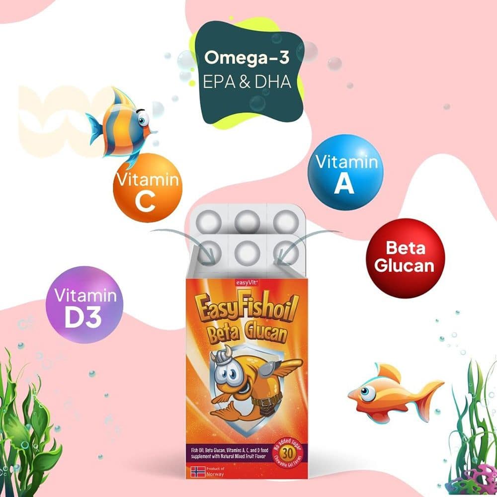 EasyFishoil Beta Glucan 30 St Kautabletten
