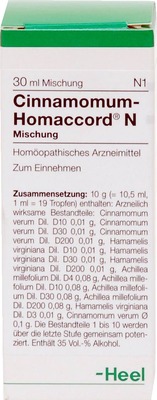 CINNAMOMUM HOMACCORD N Tropfen 30 ml Tropfen