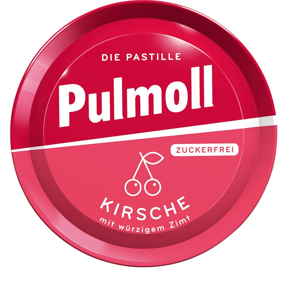 PULMOLL Hustenbonbons Wildkirsch+Vitamin C zuckerfrei 50 g Bonbons