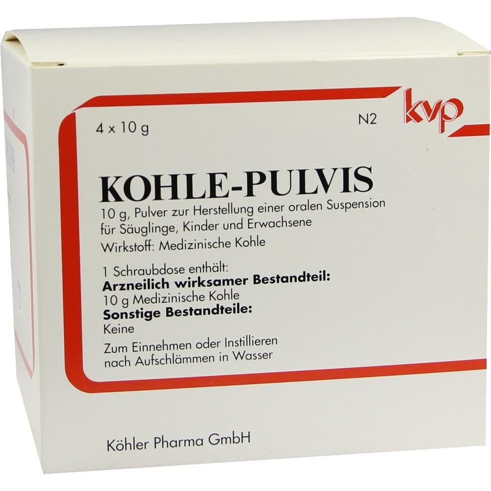 Kohle-Pulvis 4X10 g Pulver