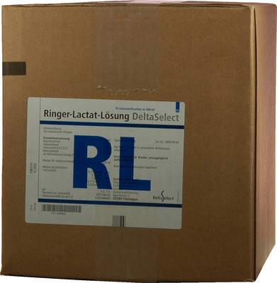 RINGER LACTAT Lösung Inf.-Lsg.Plastik 10X500 ml Infusionslösung