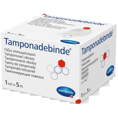 TAMPONADEBINDE 1 cmx5 m steril Hartmann 1 St Binden TAMPONADEBINDE 1 cmx5 m steril Hartmann 1 St Binden