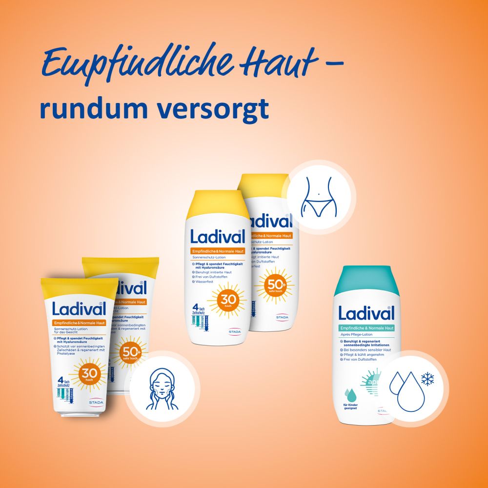 Ladival Empfindliche & Normale Haut Sonnenschutz-Lotion Gesicht LSF 50+ 50 ml Lotion