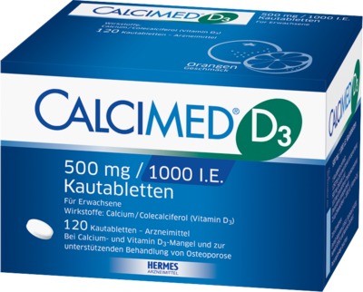 CALCIMED D3 500mg/1000 I.E.  120 St Kautabletten