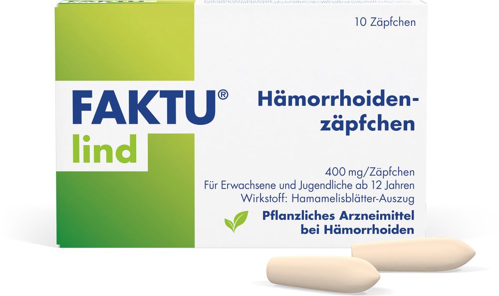 FAKTU lind Hämorrhoidenzäpfchen 10 St Suppositorien
