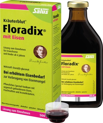 Kräuterblut Floradix MIT EISEN Salus 500 ml Lösung zum Einnehmen