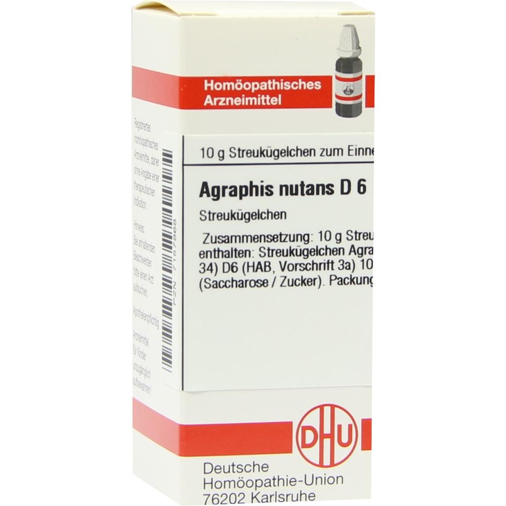 AGRAPHIS NUTANS D 6 Globuli 10 g Globuli