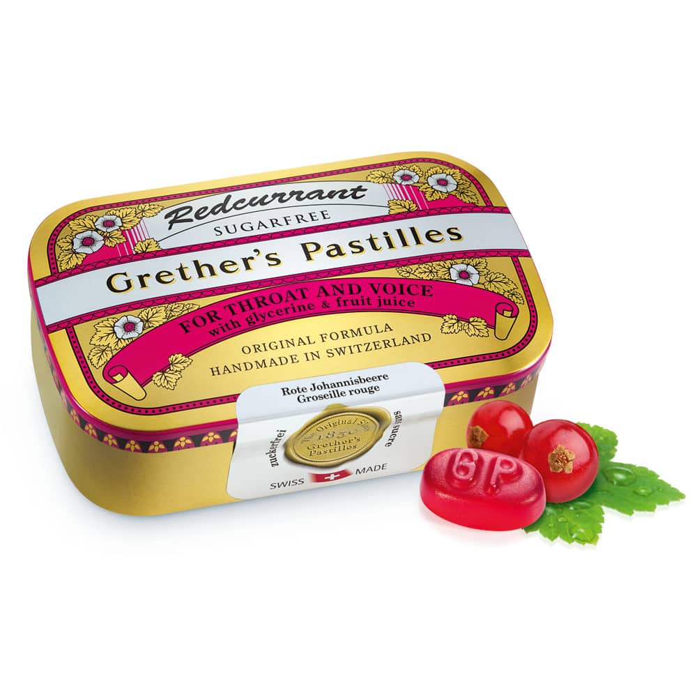 Grether´s Pastilles Redcurrant zuckerfrei 110 g Pastillen
