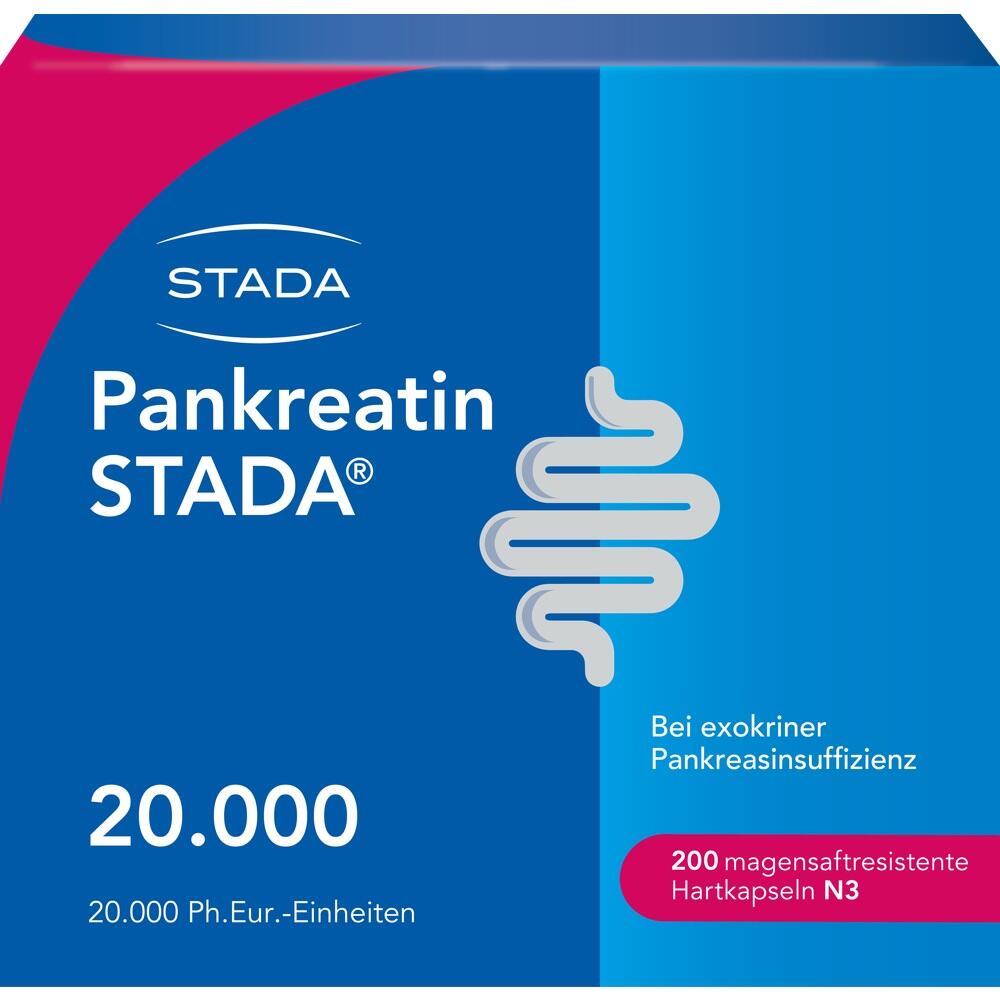 Pankreatin STADA 20000 200 St Magensaftresistente Hartkapseln