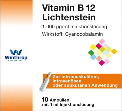 Vitamin B12 1000 µg Lichtenstein Ampullen 10X1 ml Ampullen