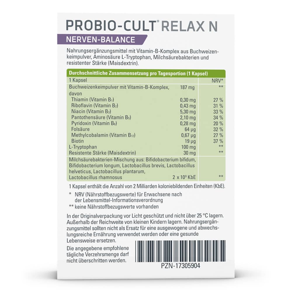 PROBIO-CULT RELAX N NERVEN BALANCE 30 St Kapseln