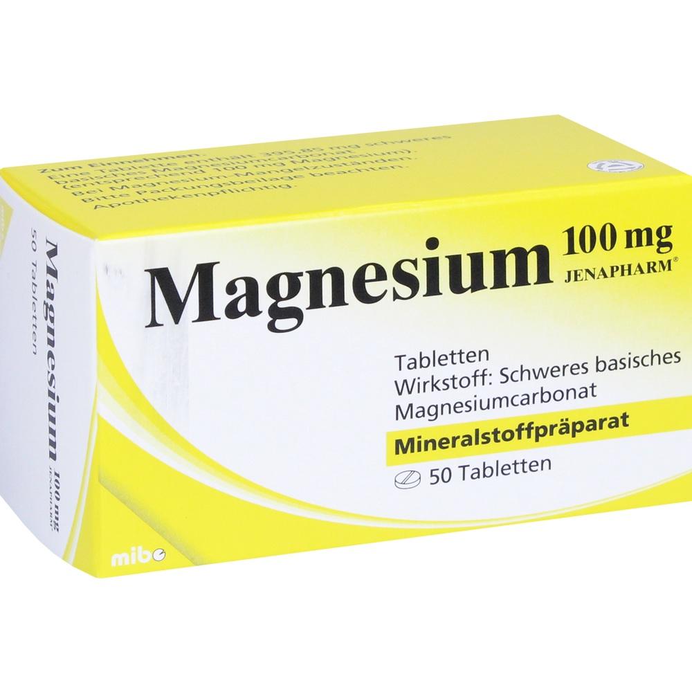 MAGNESIUM 100 mg Jenapharm Tabletten 50 St Tabletten