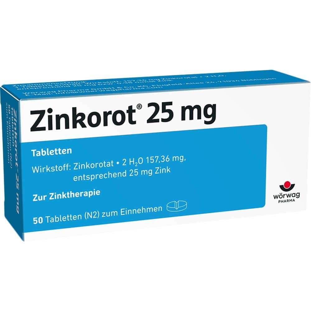 Zinkorot 25 mg 50 St Tabletten