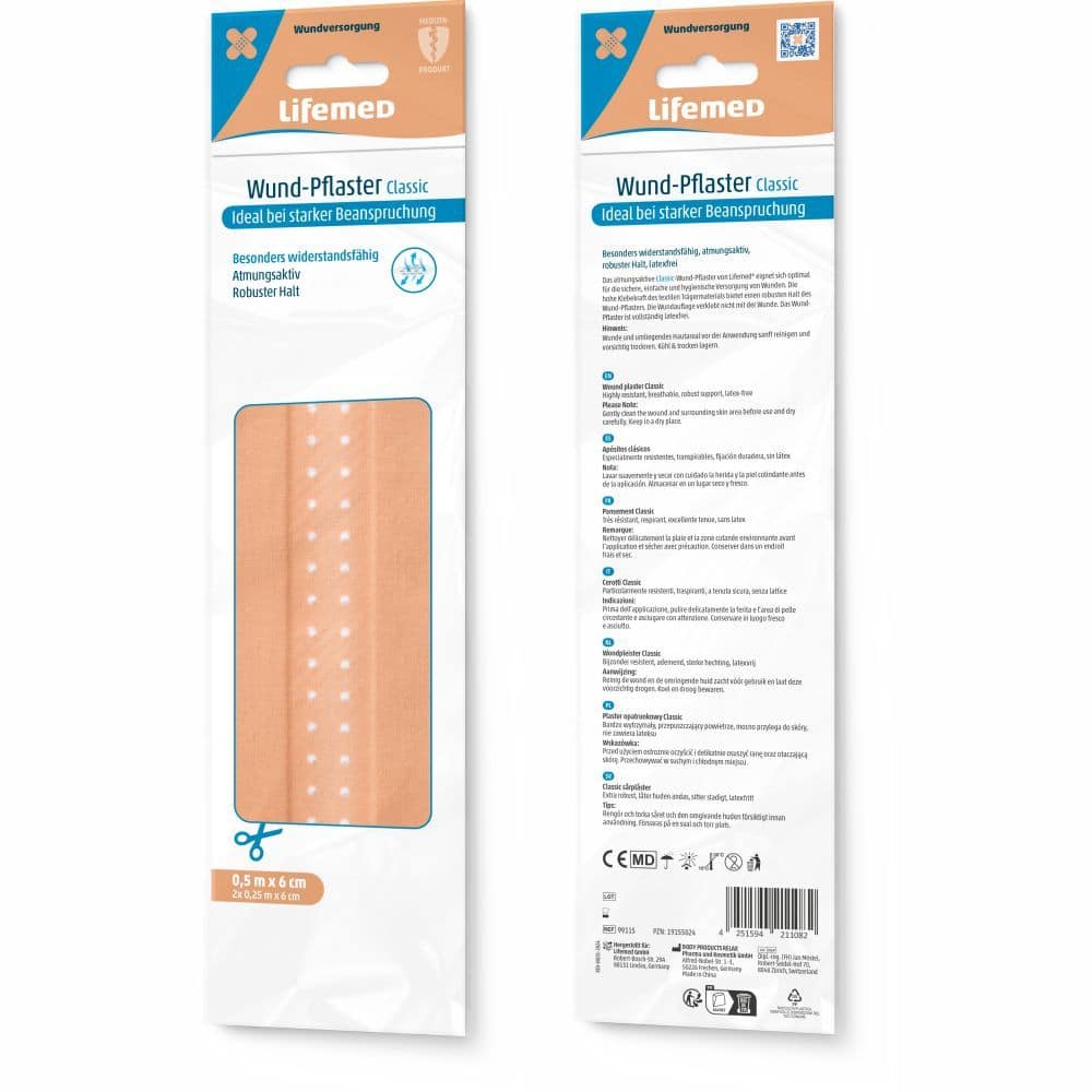 Lifemed Wund-Pflaster Classic 2X25 cm Pflaster