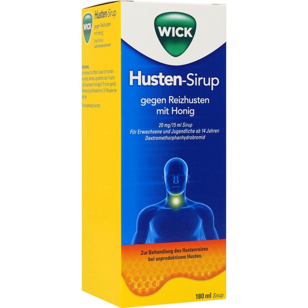 WICK Husten-Sirup gegen Reizhusten mit Honig 180 ml Sirup