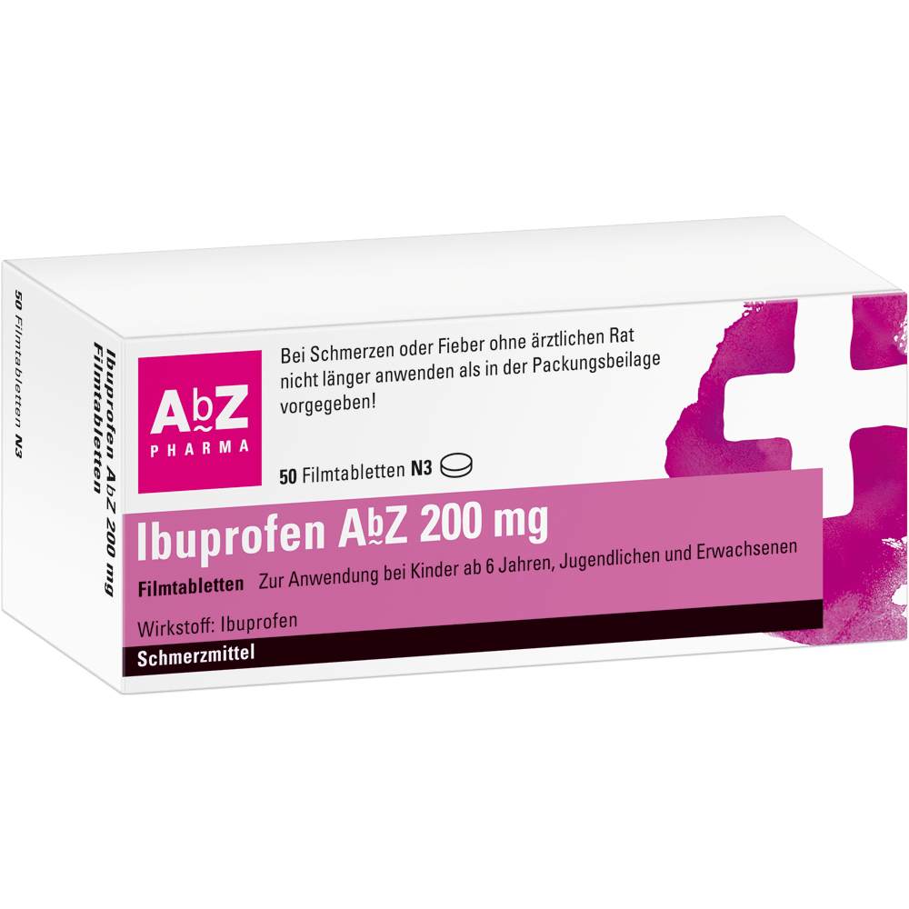 Ibuprofen AbZ 200mg 50 St Filmtabletten