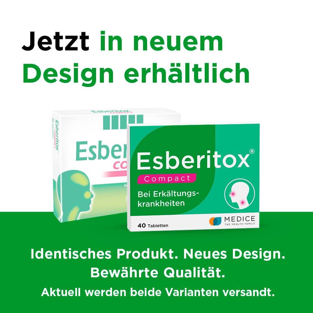 Esberitox Compact Bei Erkältungskrankheiten 40 St Tabletten