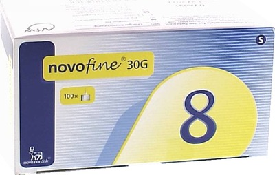 NOVOFINE 8 Kanülen 0,30x8 mm 30 G thinwall 100 St Kanüle