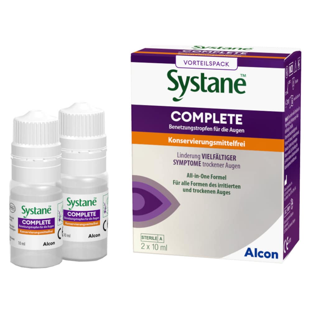 Systane COMPLETE ALL-IN-ONE ohne Konservierungsmittel 2X10 ml Augentropfen