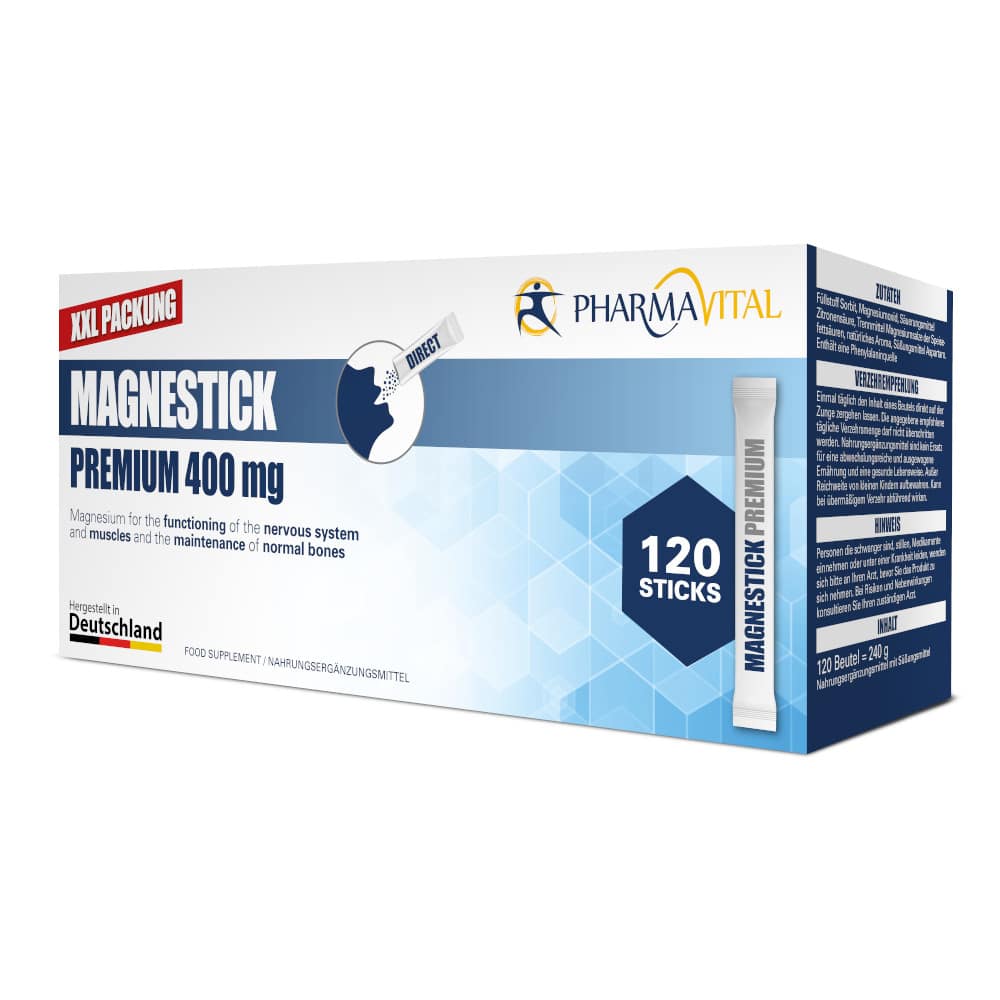 MAGNESTICK PREMIUM 400mg 120 St Pulver