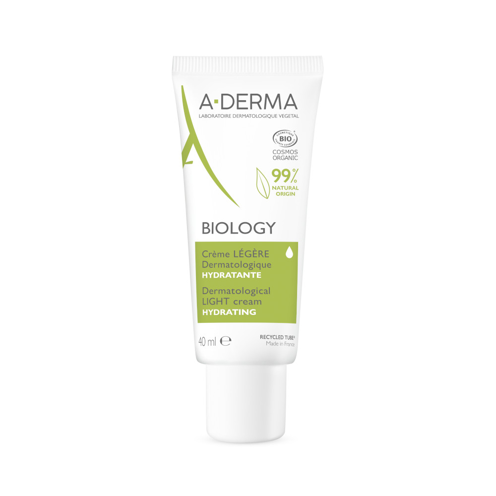 A-DERMA BIOLOGY  Feuchtigkeitscreme leicht  40 ml Creme