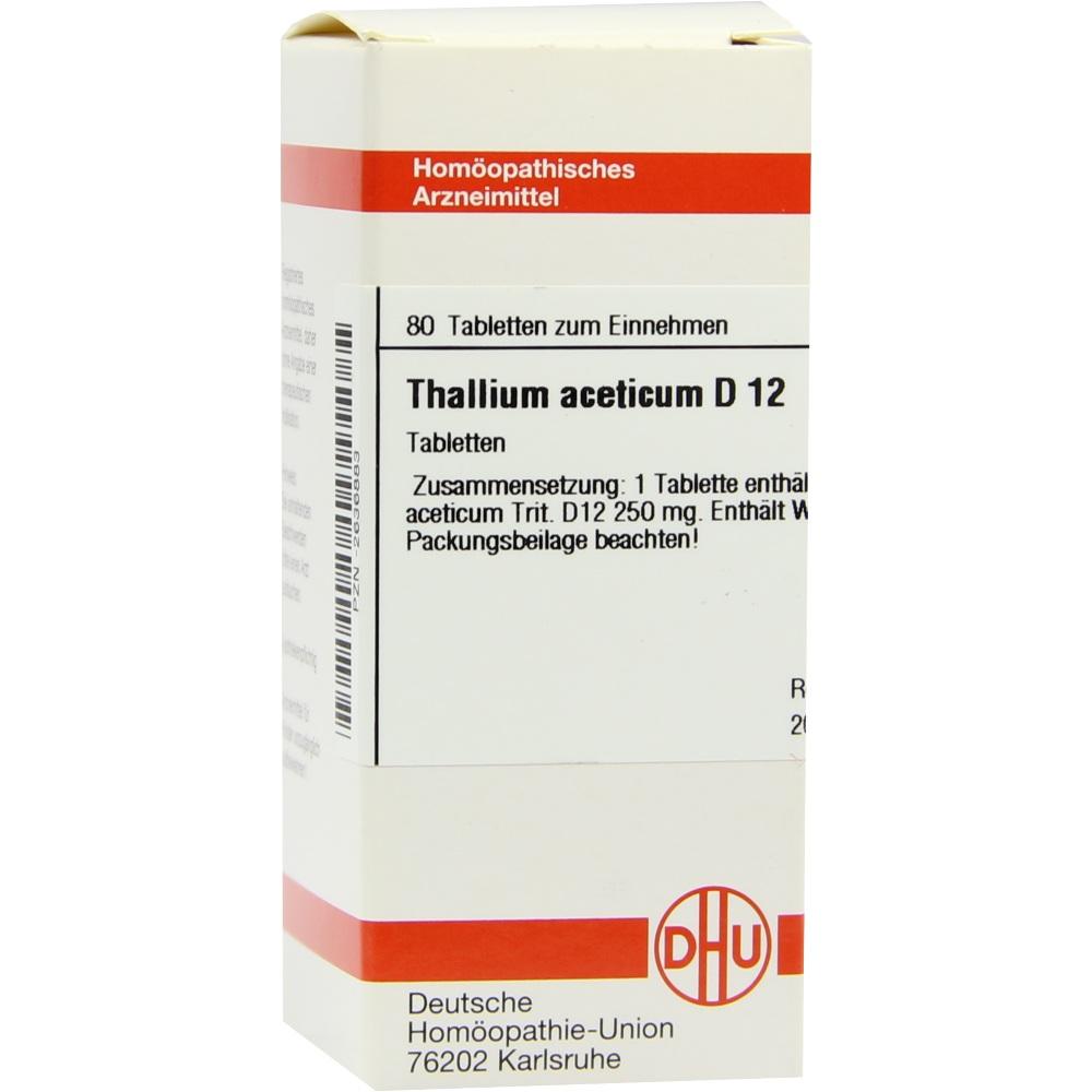 THALLIUM ACETICUM D 12 Tabletten 80 St Tabletten