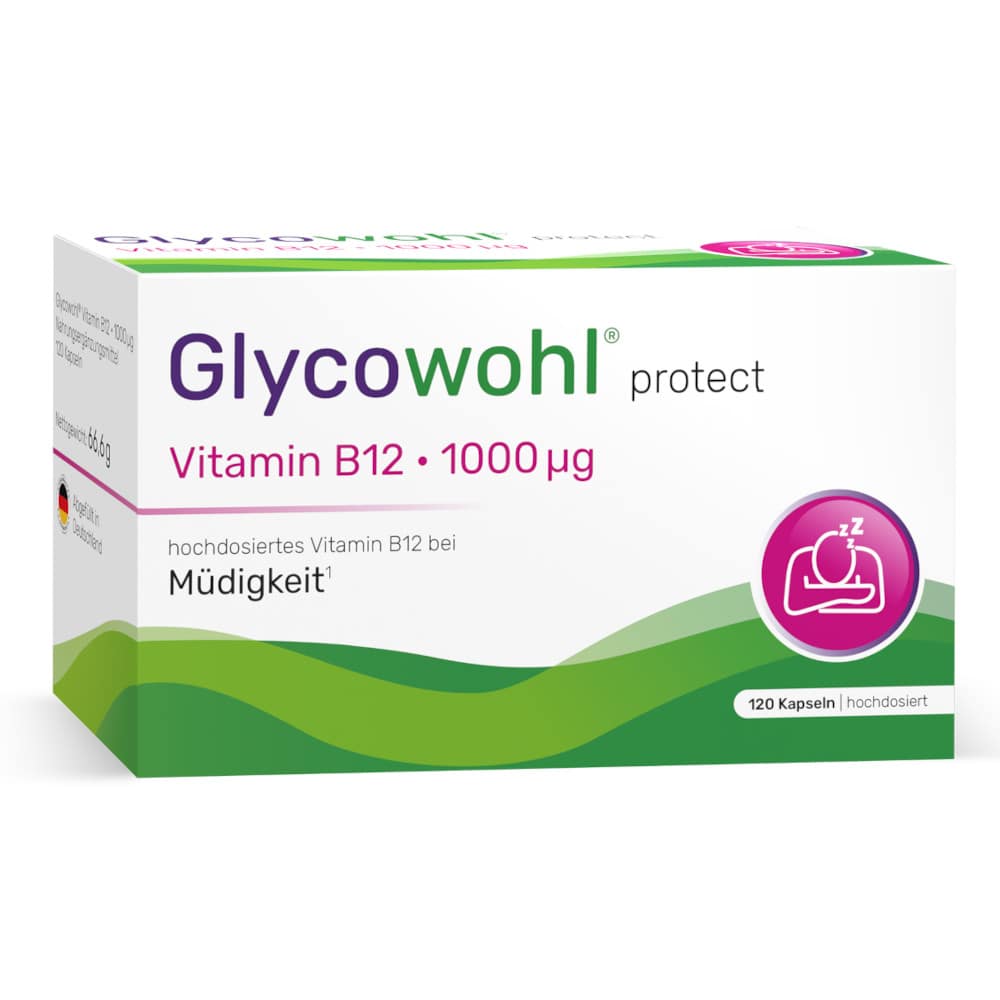 Glycowohl Vitamin B12 1000 µg hochdosiert vegan 120 St Kapseln