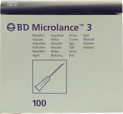 BD MICROLANCE Kanüle 25 G 5/8 0,5x16 mm 100 St Kanüle