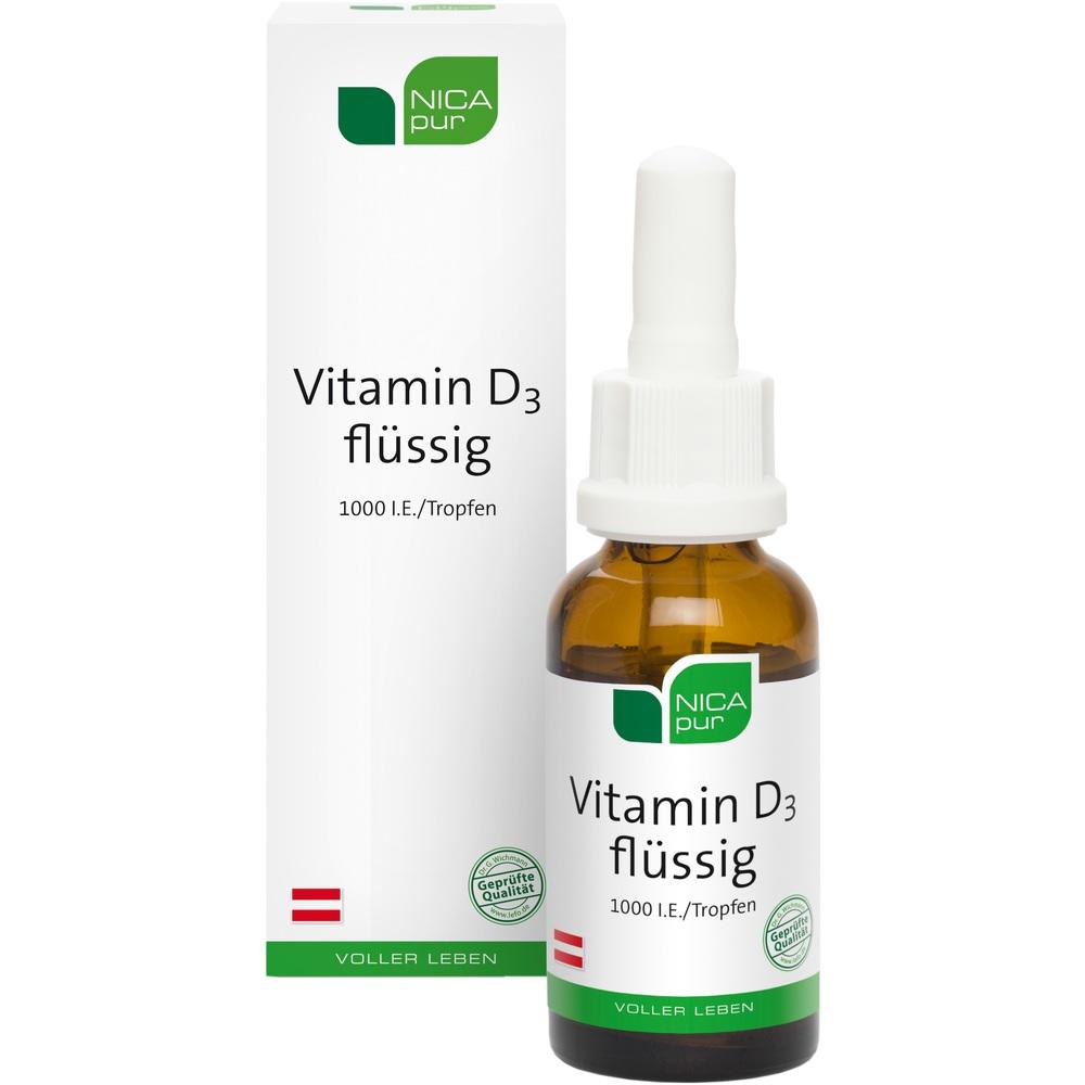NICApur Vitamin D3 flüssig  25 ml Tropfen