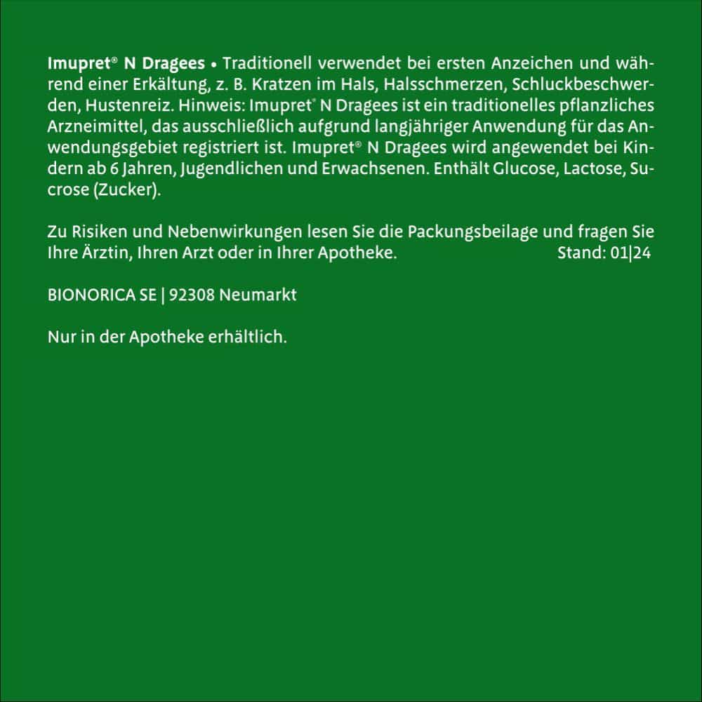 Imupret N Dragees 50 St Überzogene Tabletten