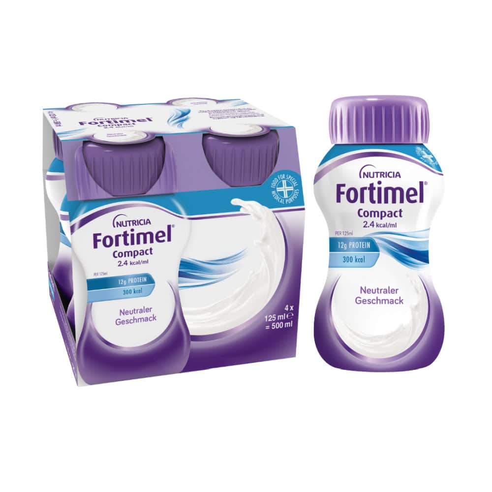 Fortimel Compact 2.4 Trinknahrung Neutral 4X125 ml Flüssigkeit