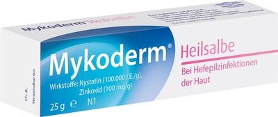 Mykoderm Heilsalbe Nystatin/Zinkoxid 25 g Salbe