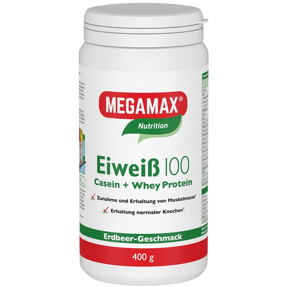 EIWEISS 100 Erdbeer Megamax Pulver 400 g Pulver