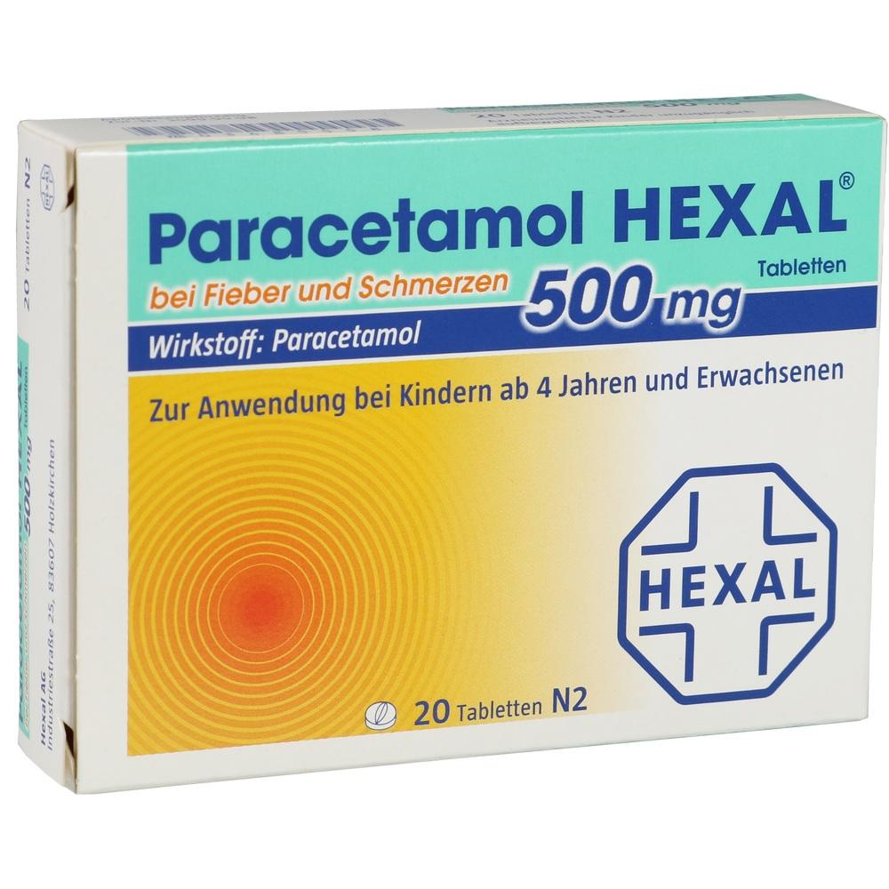 Paracetamol HEXAL 500mg 20 St Tabletten